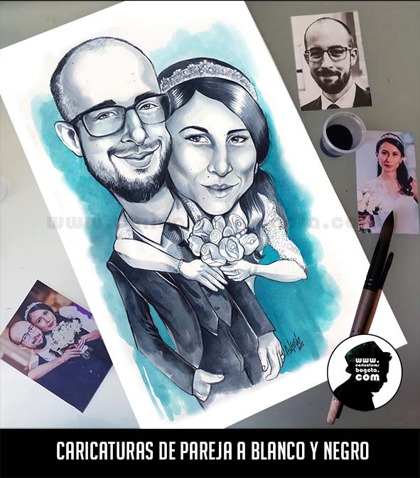 caricaturas parejas Bogotá - CARICATURAS BOGOTÁ
